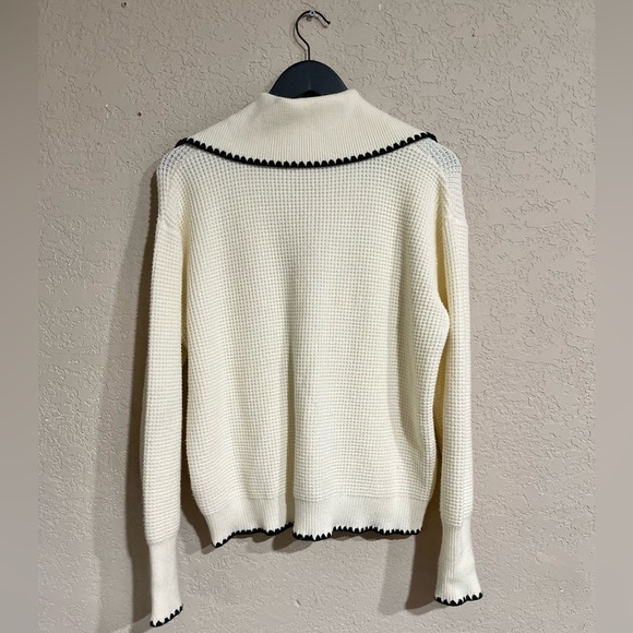 Varley | Sibley Soft Knit Jacket In Egret - Picture 7 of 7